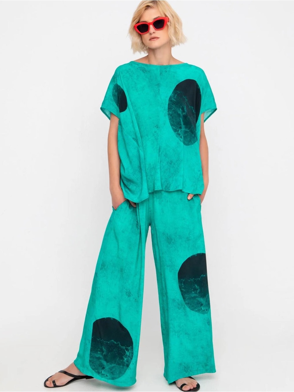 NWT $380 Ozai N Ku Matching Set Aquatic Size 3/Large